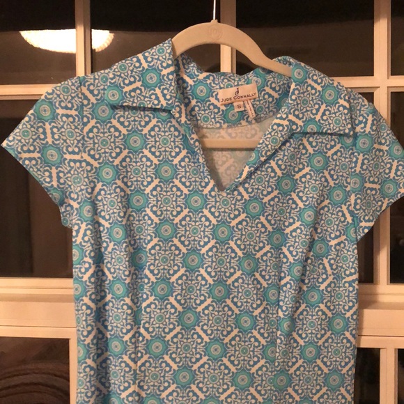 Blue patterned dress - Picture 4 of 8